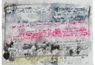 Untitled (Dante), ink, wax crayon on paper, 75x55 cm, 2010